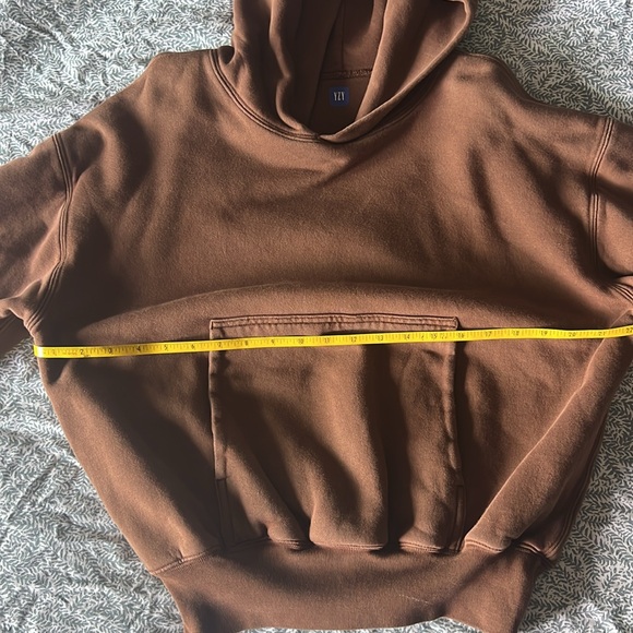 Yeezy X Gap double layered Brown Sweatshirt Cozy Pullover - Picture 5 of 7